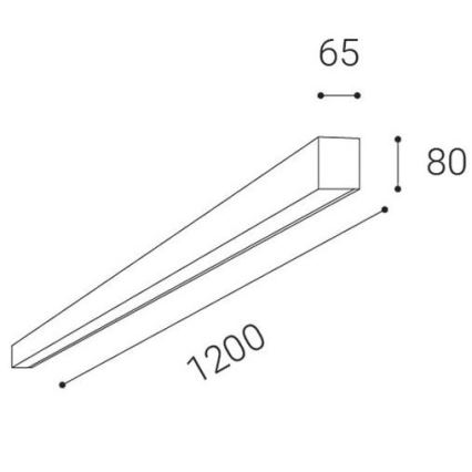 LED2 - Plafonnier monté en surface LINO LED/30W/230V 3000/3500/4000K noir