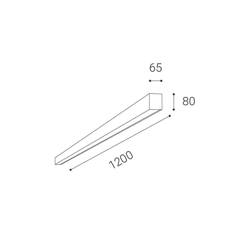 LED2 - Plafonnier monté en surface LINO LED/30W/230V 3000/3500/4000K noir