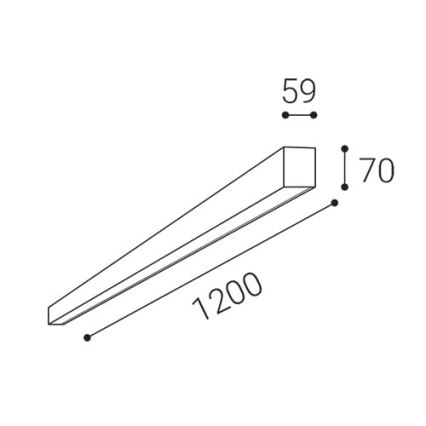 LED2 - Plafonnier NOLI LED/40W/230V 3000K/3500K/4000K blanc