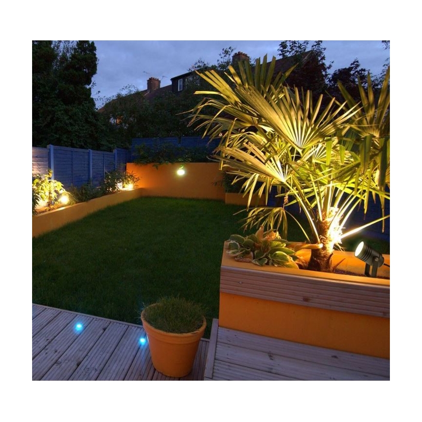 LED2 - Schijnwerper NAVY 1xGU10/42W/230V antraciet P54