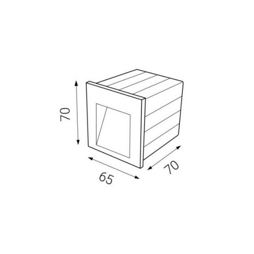 LED2 - Spot LED d'extérieur à encastrer STEP IN LED/3W/230V IP54