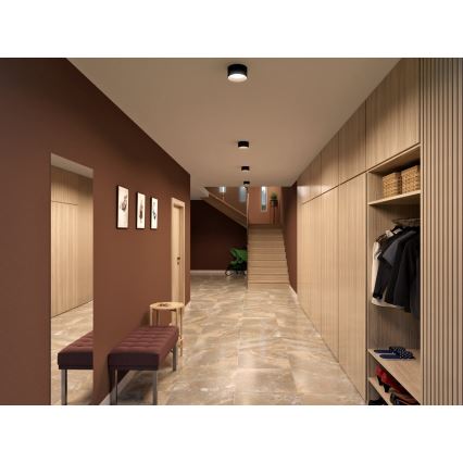 LED2 - Spot LED ZETA ON LED/8W/230V 3000/3500/4000K Ø 9 cm noir