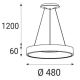 LED2 - Suspension filaire BELLA LED/40W/230V 3000/4000K blanche