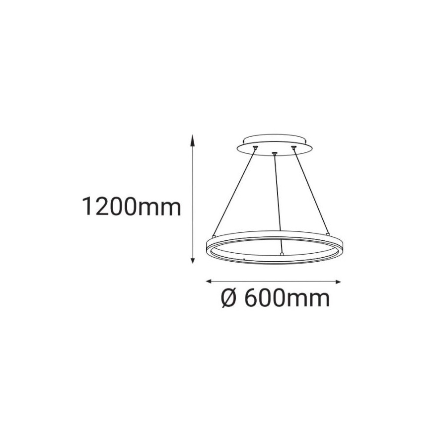 LED2 - Suspension filaire CIRCLE LED/42W/230V