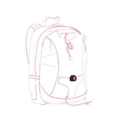 Ledlenser CU2R - LED-signaallamp, 280 mAh, zwart