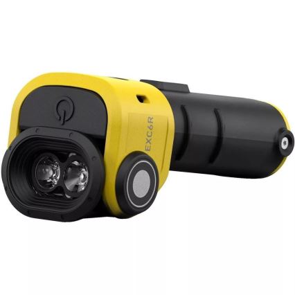 Ledlenser EXC6R - Lampe LED rechargeable dimmable avec station de charge LED/1900 mAh IP68 300 lm 10 h jaune