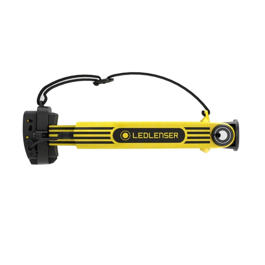 Ledlenser EXH6R - dimbare oplaadbare LED-hoofdlamp LED/1900 mAh IP68 250 lm 15 uur geel
