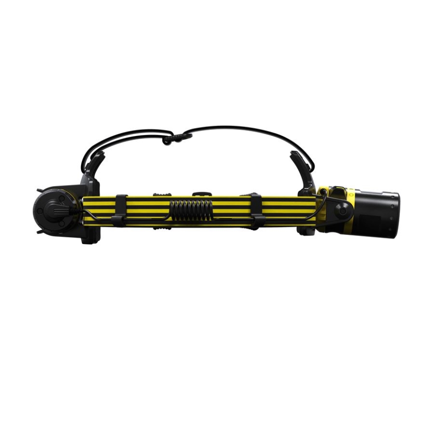 Ledlenser EXH8 - Lampe frontale LED à intensité variable, 3x piles AA, IP66, 180 lm, 40 h, jaune