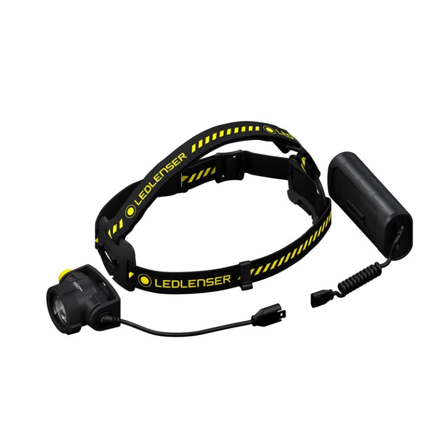Ledlenser H15R WORK - lampe frontale LED rechargeable à intensité variable, 4800 mAh, IP67, 2500 lm, 70 h, noire