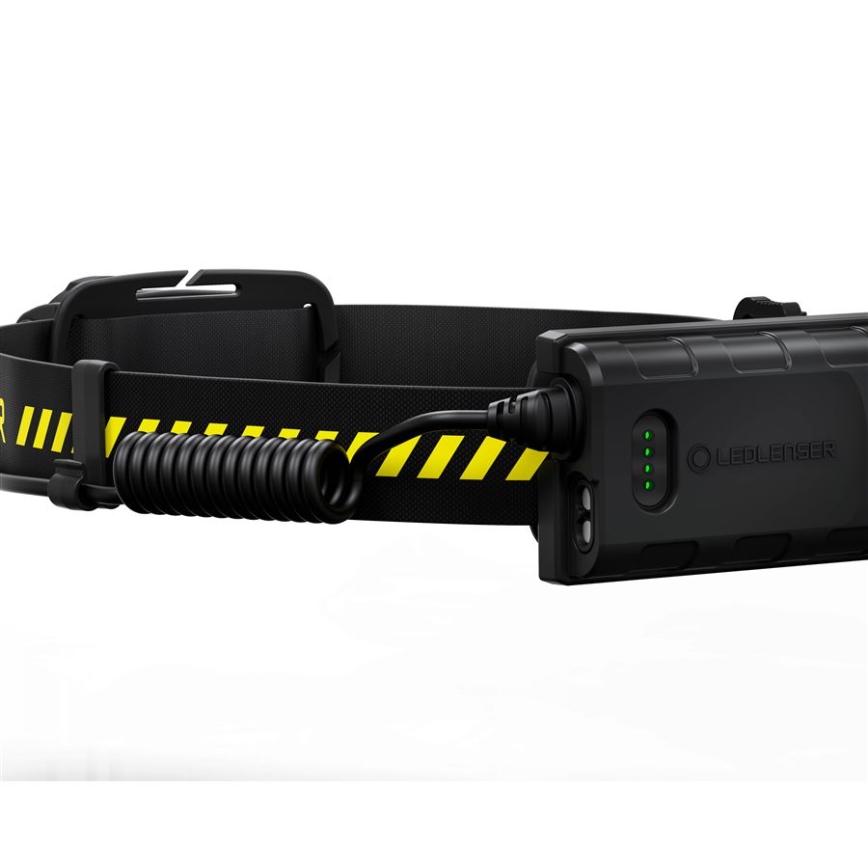 Ledlenser H5R WORK - Dimbare oplaadbare LED-hoofdlamp 1800 mAh IP67 500 lm 45 h zwart