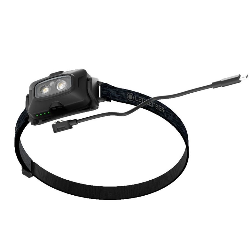 Ledlenser HF4R Core - Lampe frontale rechargeable à LED dimmable, 1000 mAh, IP68, 500 lm, 35 h, noire