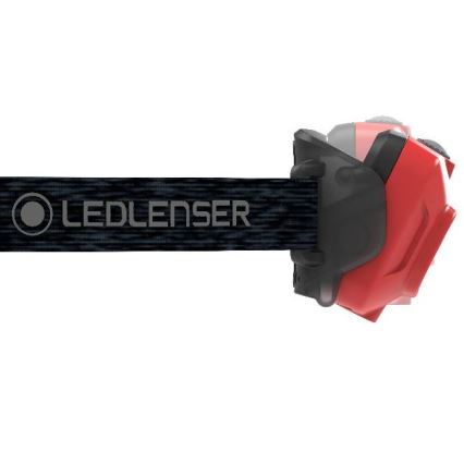 Ledlenser HF4R Core - Lampe frontale rechargeable à LED à intensité réglable, batterie 1000 mAh, IP68, 500 lm, autonomie jusqu'à 35 h, rouge