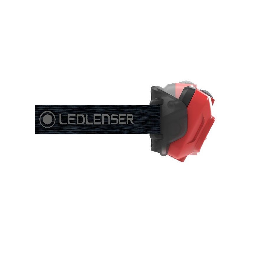 Ledlenser HF4R Core - Lampe frontale rechargeable à LED à intensité réglable, batterie 1000 mAh, IP68, 500 lm, autonomie jusqu'à 35 h, rouge
