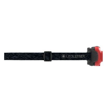 Ledlenser HF4R Core - Lampe frontale rechargeable à LED à intensité réglable, batterie 1000 mAh, IP68, 500 lm, autonomie jusqu'à 35 h, rouge