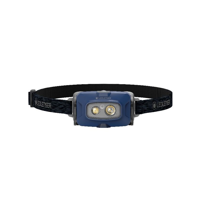 Ledlenser HF4R Core - dimbare oplaadbare LED-hoofdlamp, 1000 mAh, IP68, 500 lm, 35 h, blauw