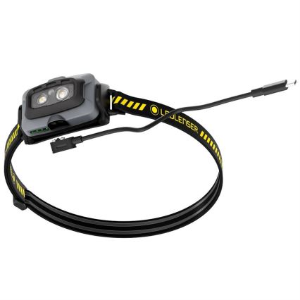 Ledlenser HF4R Work - Dimbare oplaadbare LED-hoofdlamp, 1000 mAh, IP68, 500 lm, 35 uur, zwart