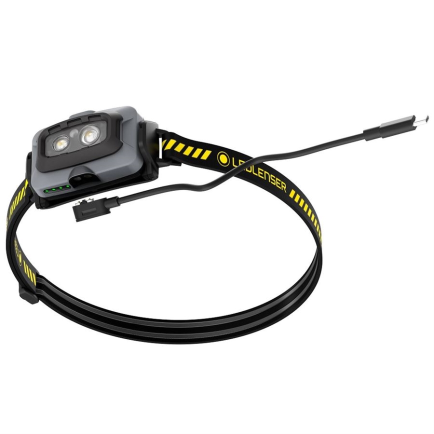 Ledlenser HF4R Work - Dimbare oplaadbare LED-hoofdlamp, 1000 mAh, IP68, 500 lm, 35 uur, zwart