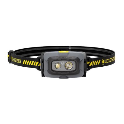 Ledlenser HF4R Work - Dimbare oplaadbare LED-hoofdlamp, 1000 mAh, IP68, 500 lm, 35 uur, zwart