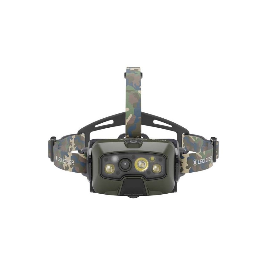 Ledlenser HF8R Core RGB - dimbare oplaadbare LED-hoofdlamp LED/3700 mAh IP68 1600 lm 90h groen