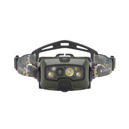 Ledlenser HF8R Core RGB - lampe frontale LED rechargeable à intensité variable, 3700 mAh, IP68, 1600 lm, 90 h, vert