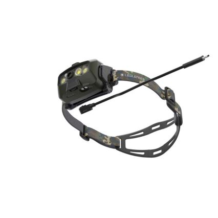 Ledlenser HF8R Core RGB - lampe frontale LED rechargeable à intensité variable, 3700 mAh, IP68, 1600 lm, 90 h, vert