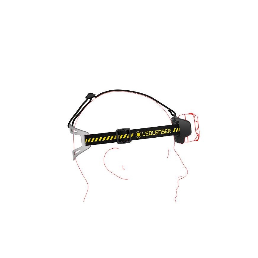 Ledlenser HF8R Work - Dimbare oplaadbare LED-hoofdlamp LED/3700 mAh IP68 1600 lm 90 uur zwart