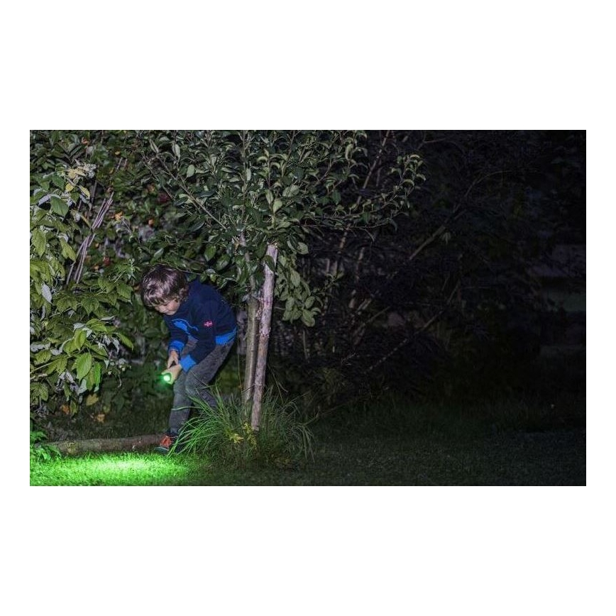 Ledlenser KIDBEAM4 DINO - Dimbare kinder-LED-zaklamp LED/2xAAA IP44 groen