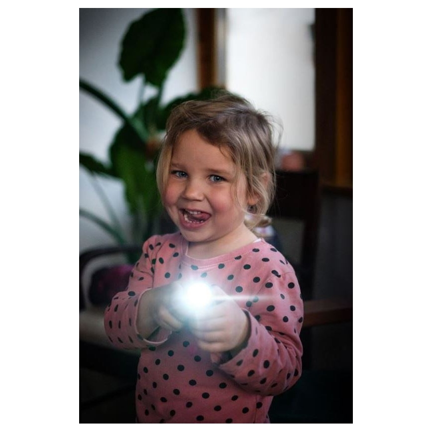 Ledlenser KIDBEAM4 RAINBOW - dimbare LED-kinderzaklamp LED/2xAAA IP44 paars