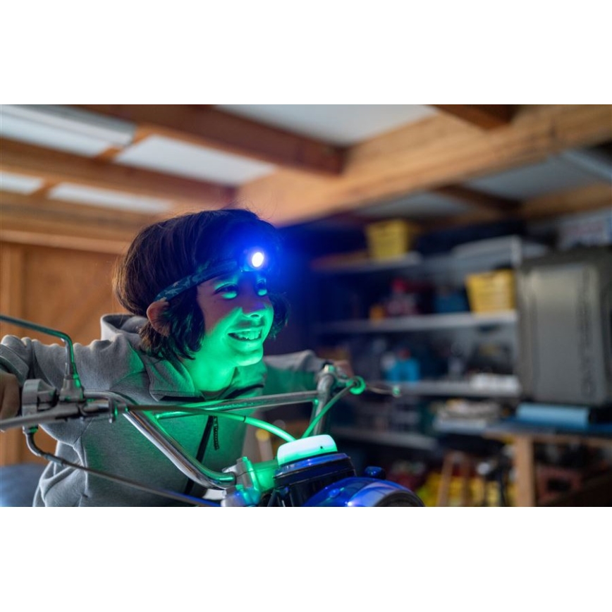 Ledlenser KIDCAMP6 DINO - Dimbare draagbare LED-lamp LED/3xAAA IP44 groen