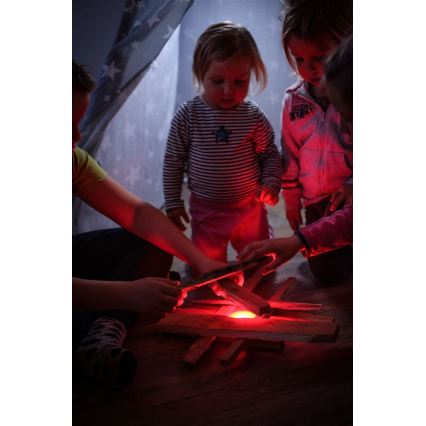 Ledlenser KIDCAMP6 DINO - Dimbare draagbare LED-lamp LED/3xAAA IP44 groen