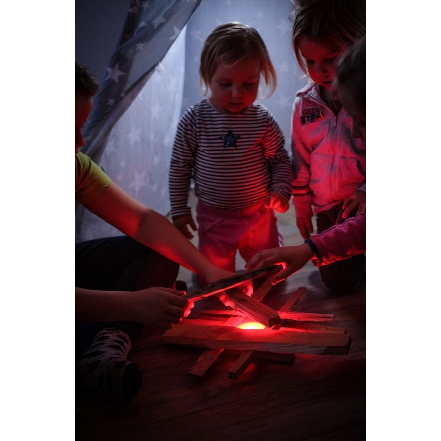 Ledlenser KIDCAMP6 DINO - Dimbare draagbare LED-lamp LED/3xAAA IP44 groen