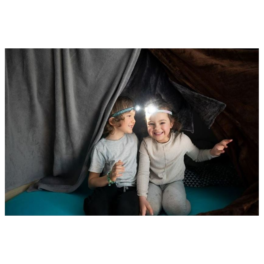 Ledlenser KIDLED2 DINO - Lampe frontale LED pour enfants à intensité réglable LED/1xAAA IPX4 40 lm 20 h vert