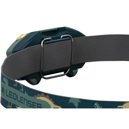 Ledlenser KIDLED2 DINO - Lampe frontale LED pour enfants à intensité réglable LED/1xAAA IPX4 40 lm 20 h vert