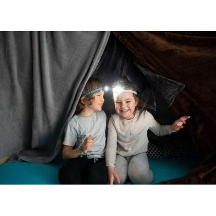 Ledlenser KIDLED4R DINO - LED dimbare oplaadbare kinderhoofdlamp LED/280 mAh IPX4 40 lm 18 h groen