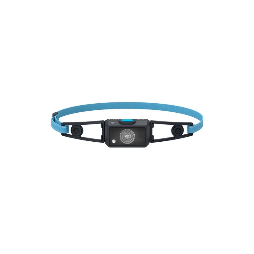 Ledlenser NEO1R - Lampe frontale rechargeable à LED, dimmable, batterie 730 mAh, indice de protection IP67, 250 lm, autonomie 15 h, bleu