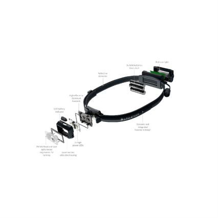 Ledlenser NEO3 - dimbare LED-hoofdlamp LED/3xAAA IP54 400 lm 20 h blauw