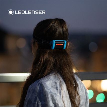 Ledlenser NEO3 - lampe frontale LED dimmable LED/3xAAA IP54 400 lm 20 h bleue