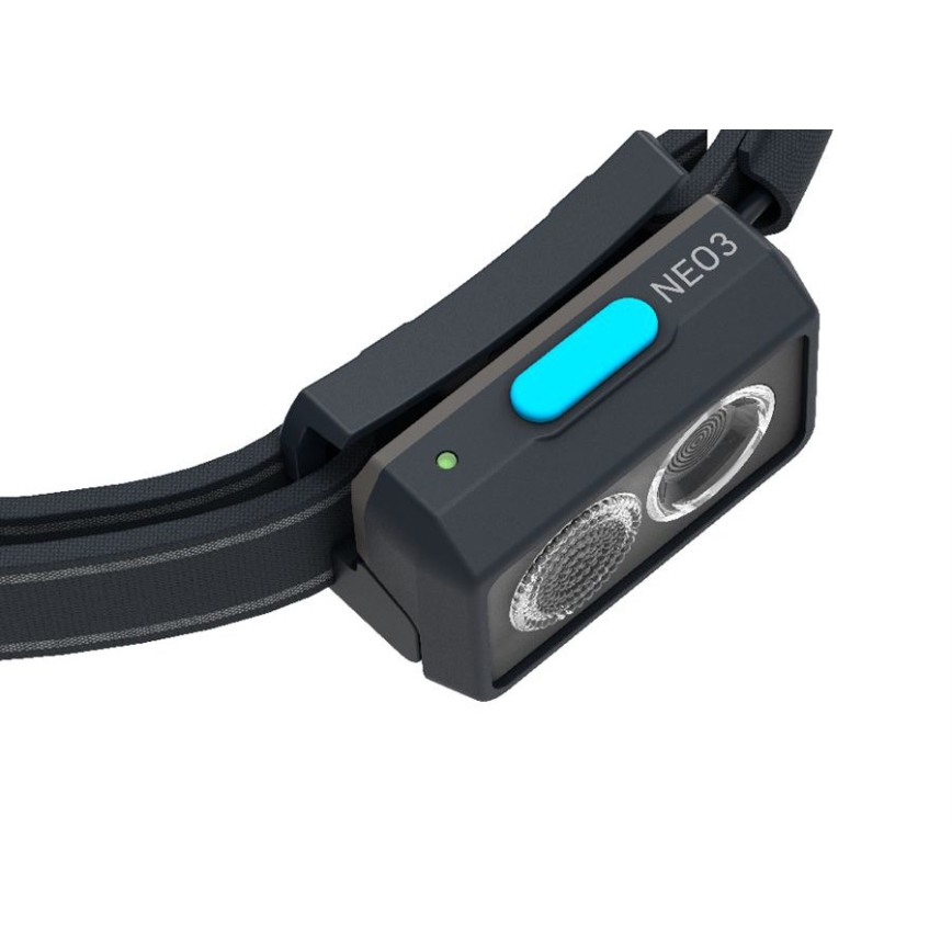 Ledlenser NEO3 - lampe frontale LED dimmable LED/3xAAA IP54 400 lm 20 h bleue