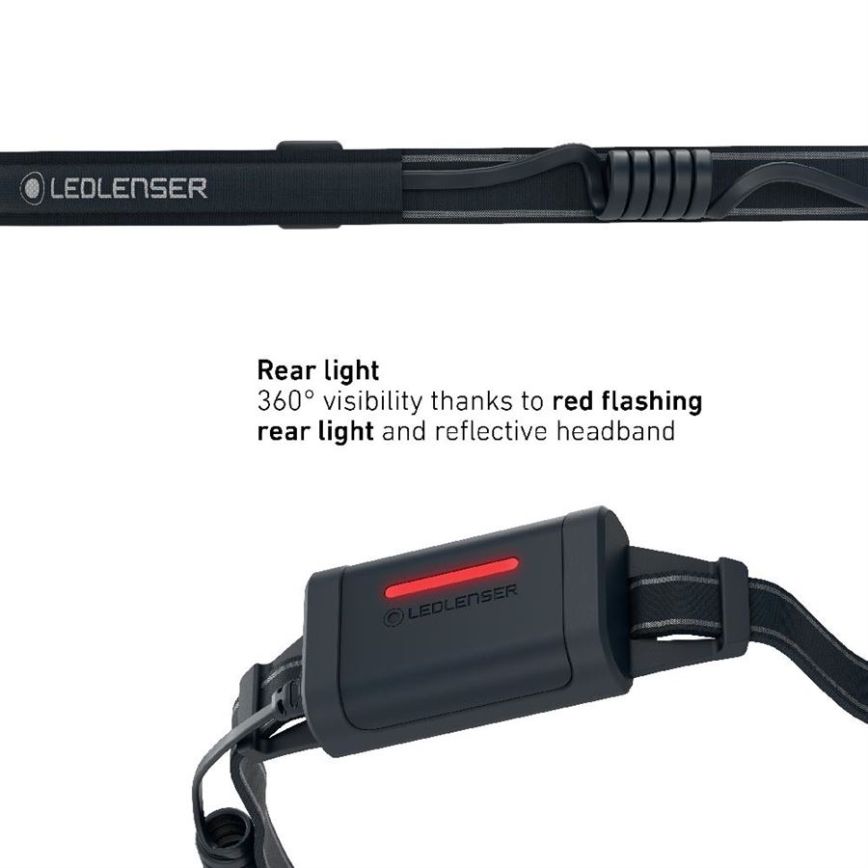 Ledlenser NEO5R - Lampe frontale LED rechargeable et dimmable LED/1800mAh IP54 600 lm 35 h noire