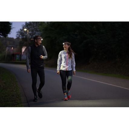 Ledlenser NEO5R - LED-dimbare oplaadbare hoofdlamp LED/1800 mAh IP54 600 lm 35 h zwart/wit