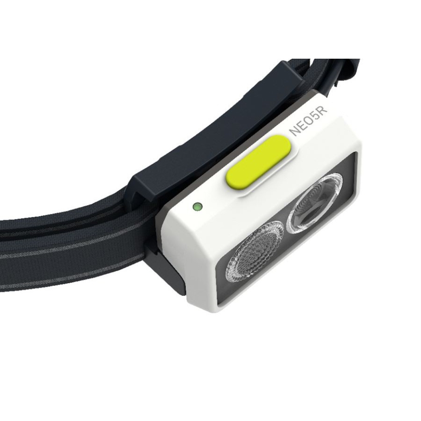 Ledlenser NEO5R - LED-dimbare oplaadbare hoofdlamp LED/1800 mAh IP54 600 lm 35 h zwart/wit