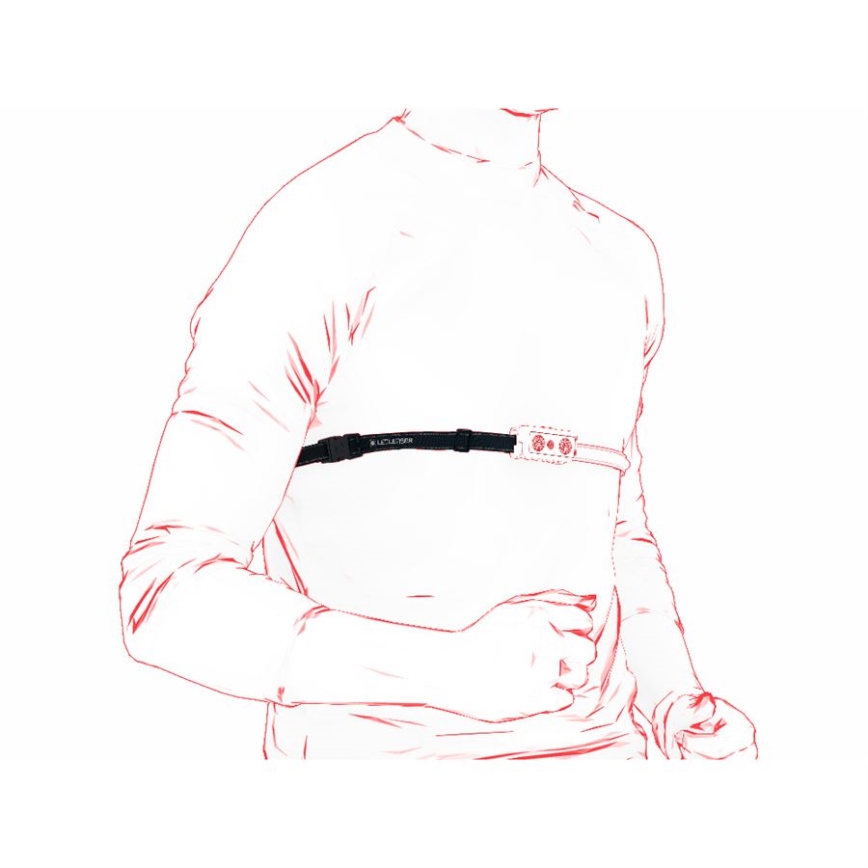 Ledlenser NEO9R - Lampe frontale LED rechargeable à intensité variable / 5000 mAh / IP54 / 1200 lm / 120 h / noir/gris