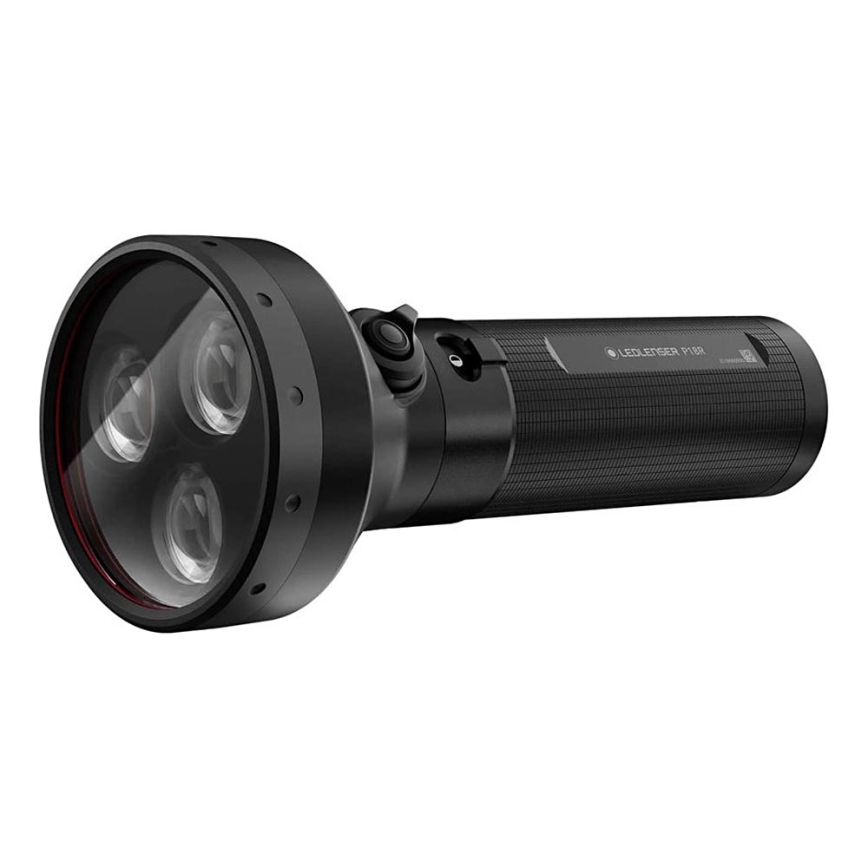 Ledlenser P18R - lampe torche rechargeable LED dimmable, 3000 mAh, IP68, 6500 lm, 45 h, noire