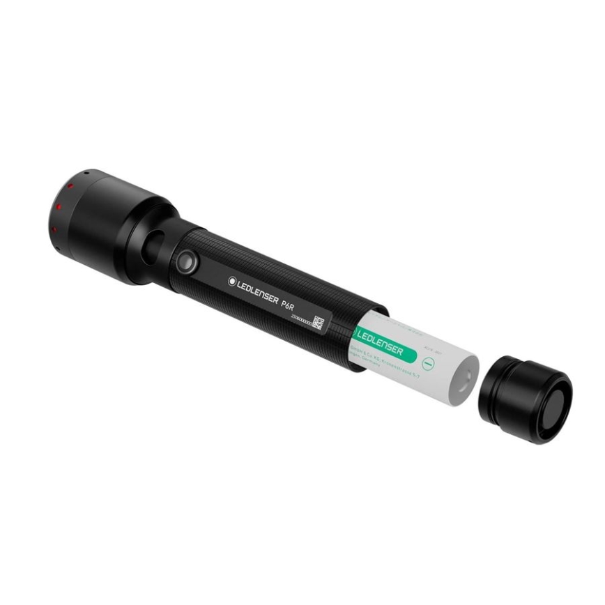 Ledlenser P6R - dimbare oplaadbare LED-zaklamp 3000 mAh IP68 1200 lm 65 h zwart
