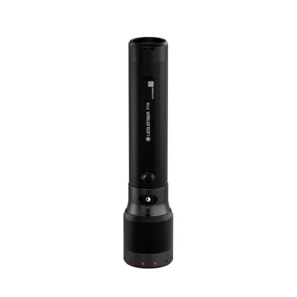 Ledlenser P7R - Lampe torche LED rechargeable à intensité variable, 4600 mAh, IP68, 2000 lm, 80 h, noire