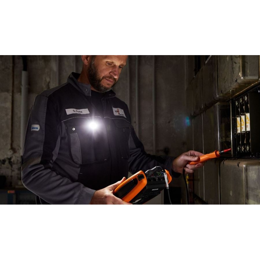 Ledlenser W1R - Lampe de travail LED rechargeable et dimmable avec clip LED/740 mAh IP54 220 lm