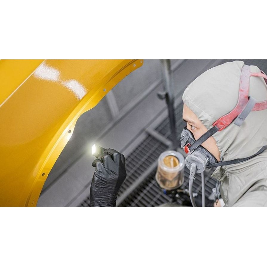 Ledlenser W1R - Lampe de travail LED rechargeable et dimmable avec clip LED/740 mAh IP54 220 lm