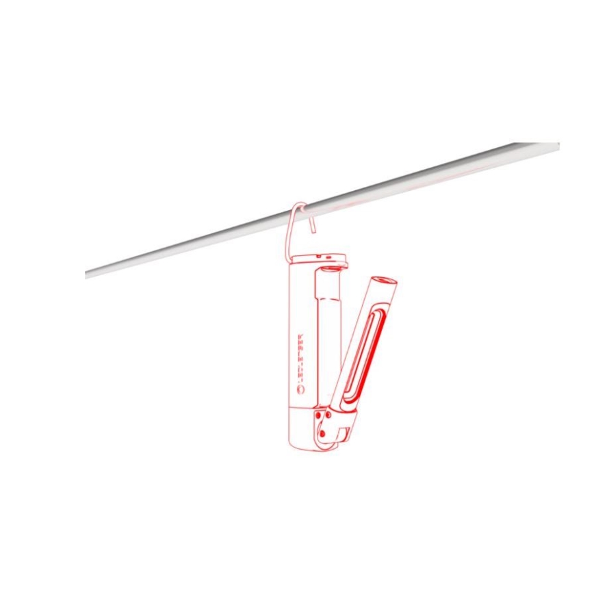 Ledlenser W7R - Lampe de travail rechargeable à LED, dimmable, 2500 mAh, IP54, 600 lm