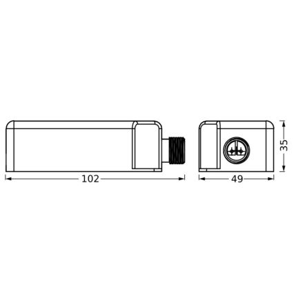 Ledvance - Adaptateur secteur extérieur ENDURA 24W/12V IP67