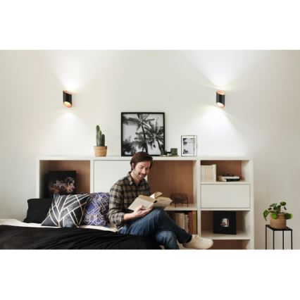 Ledvance - Applique murale à intensité variable SMART+ CYLINDRO LED/12W/230V 3000-6500K Wi-Fi noire